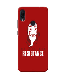 Money Heist Resistance Quote Redmi Note 7 Pro Back Cover