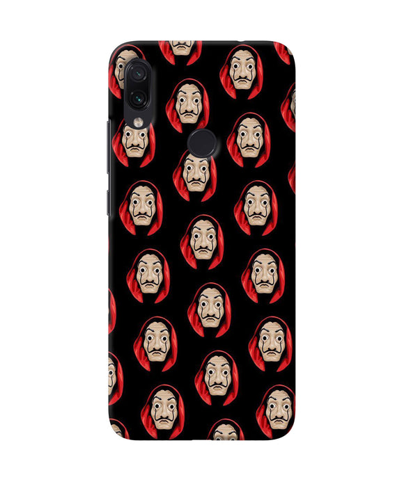 Money Heist Mask Redmi Note 7 Pro Back Cover