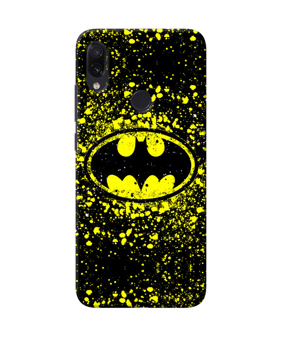 Batman Last Knight Print Yellow Redmi Note 7 Pro Back Cover