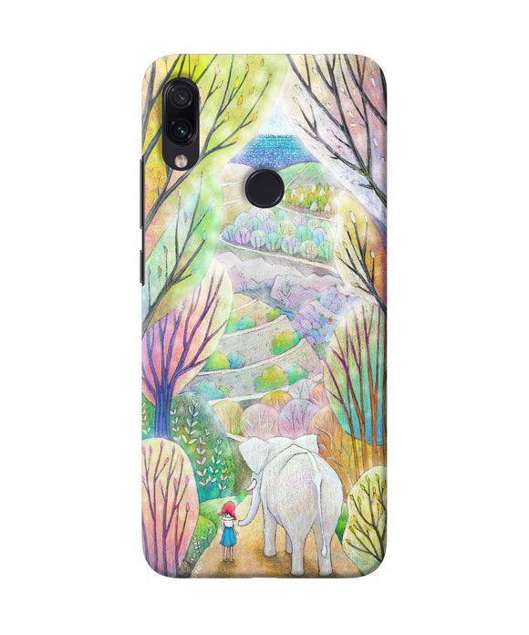 Natual Elephant Girl Redmi Note 7 Pro Back Cover