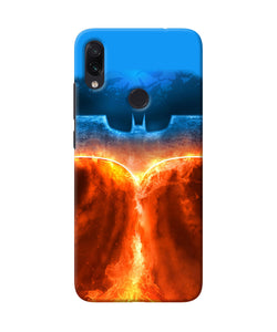 Burning Batman Logo Redmi Note 7 Pro Back Cover