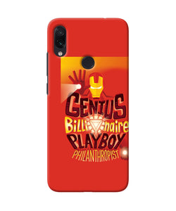 Ironman Quote Redmi Note 7 Pro Back Cover