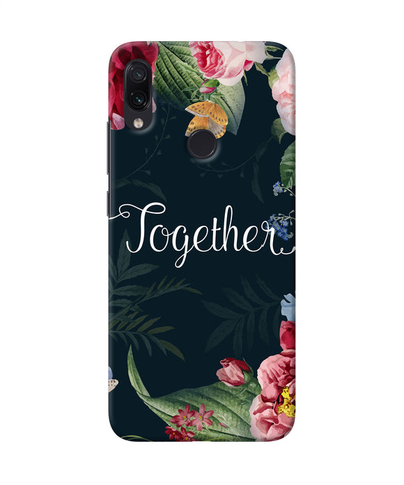 Together Flower Redmi Note 7 Pro Back Cover