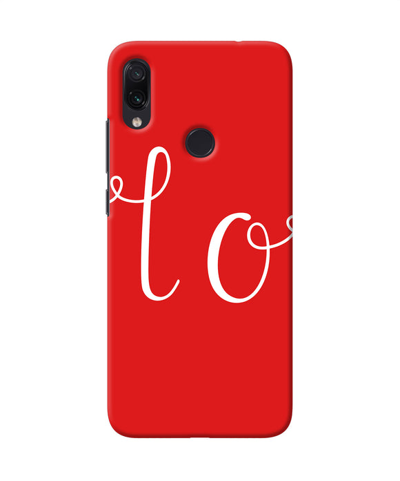 Love One Redmi Note 7 Pro Back Cover