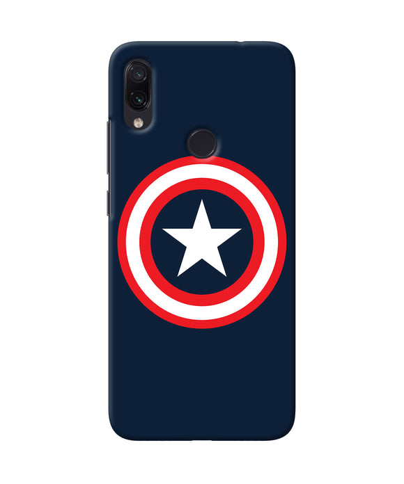 Captain America Logo Redmi Note 7 Pro Back Cover