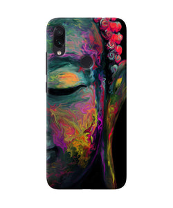 Buddha Face Painting Redmi Note 7 Pro Back Cover