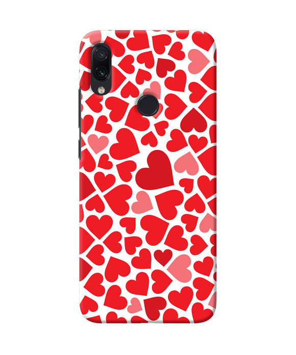 Red Heart Canvas Print Redmi Note 7 Pro Back Cover