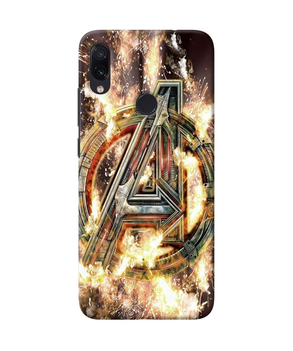 Avengers Burning Logo Redmi Note 7 Pro Back Cover