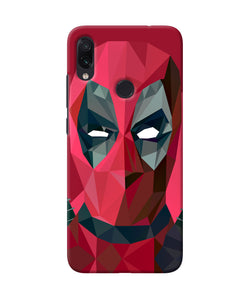 Abstract Deadpool Full Mask Redmi Note 7 Pro Back Cover