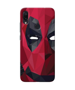 Abstract Deadpool Half Mask Redmi Note 7 Pro Back Cover