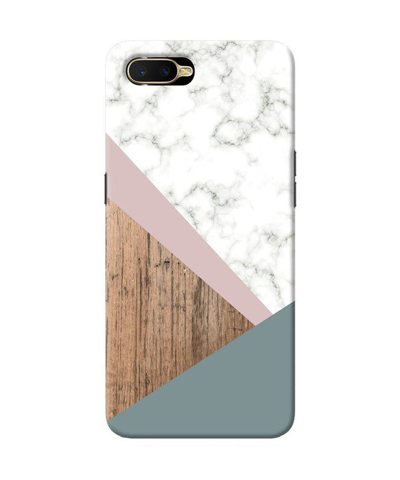 Marble Wood Abstract Oppo K1 Back Cover