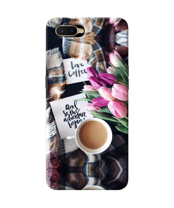 Love Coffee Quotes Oppo K1 Back Cover