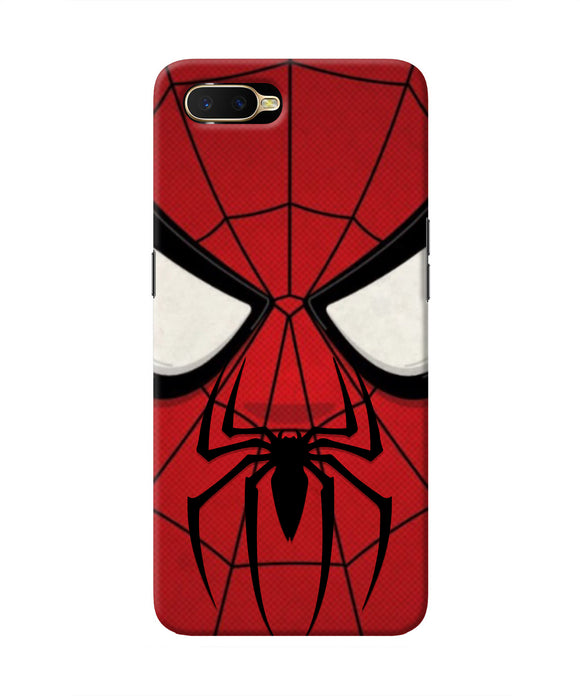 Spiderman Face Oppo K1 Real 4D Back Cover