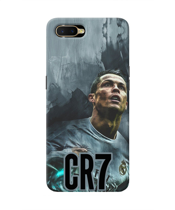 Christiano Ronaldo Grey Oppo K1 Real 4D Back Cover