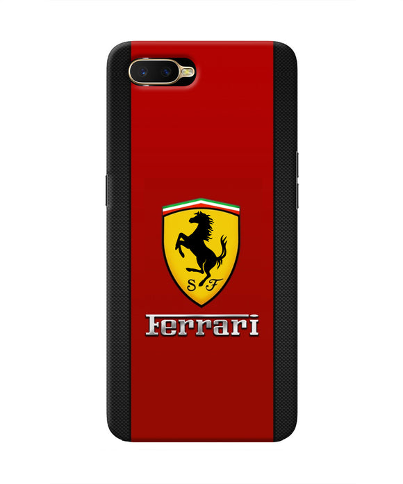 Ferrari Abstract Red Oppo K1 Real 4D Back Cover