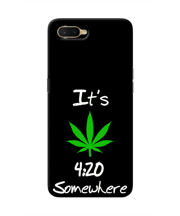 Weed Quote Oppo K1 Real 4D Back Cover