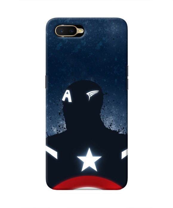 Captain america Shield Oppo K1 Real 4D Back Cover