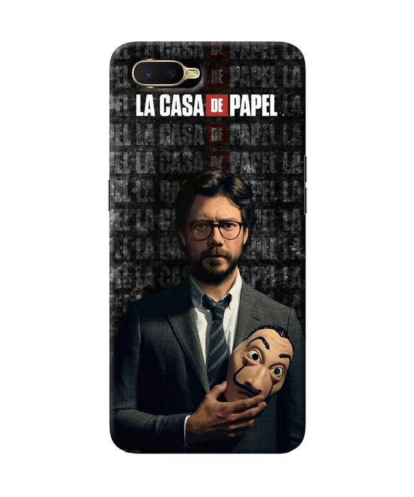 Money Heist Professor with Mask Oppo K1 Back Cover