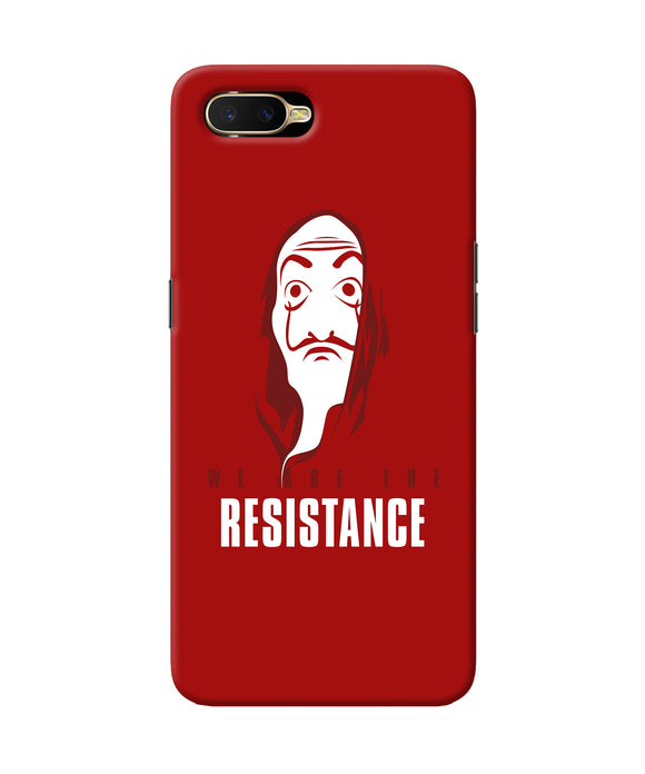 Money Heist Resistance Quote Oppo K1 Back Cover