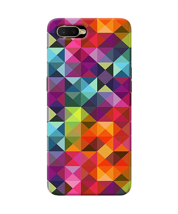Abstract Triangle Pattern Oppo K1 Back Cover