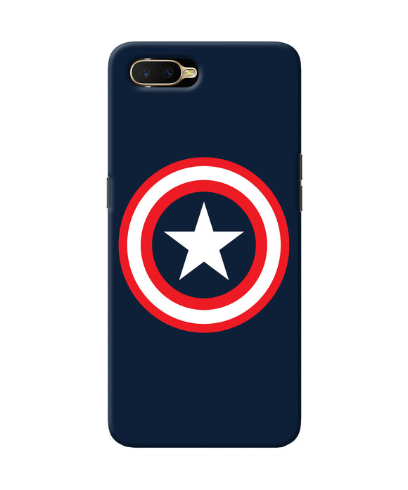 Captain America Logo Oppo K1 Back Cover