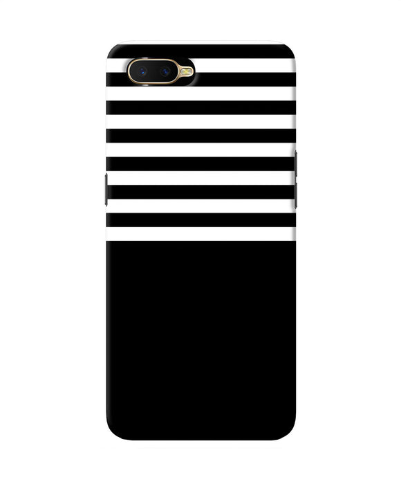 Black And White Print Oppo K1 Back Cover