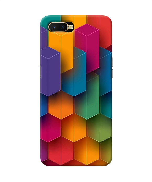 Abstract Rectangle Print Oppo K1 Back Cover
