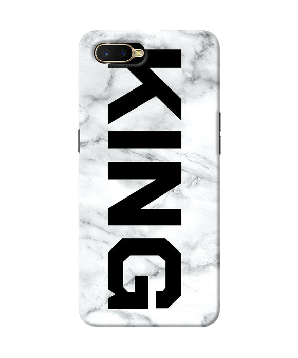 King Marble Text Oppo K1 Back Cover
