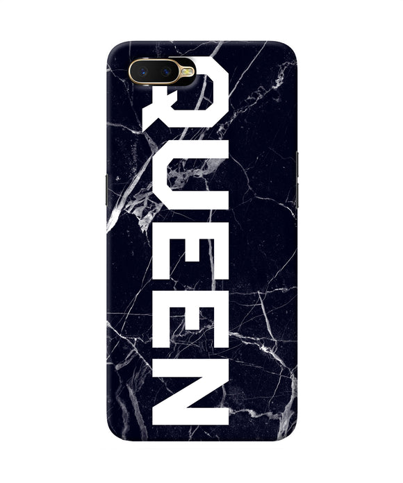 Queen Marble Text Oppo K1 Back Cover