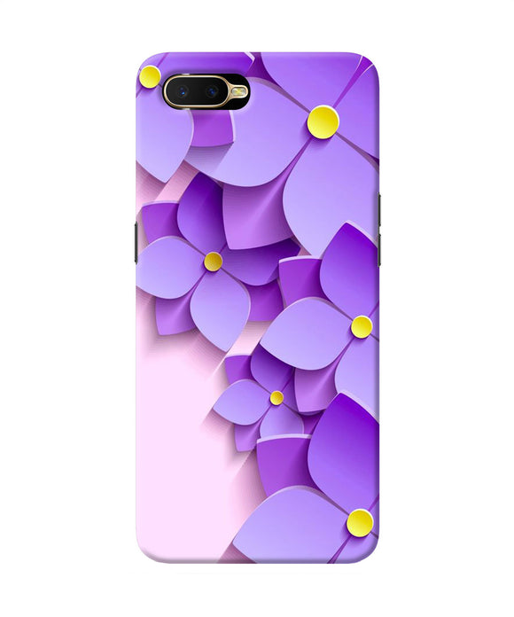 Violet Flower Craft Oppo K1 Back Cover