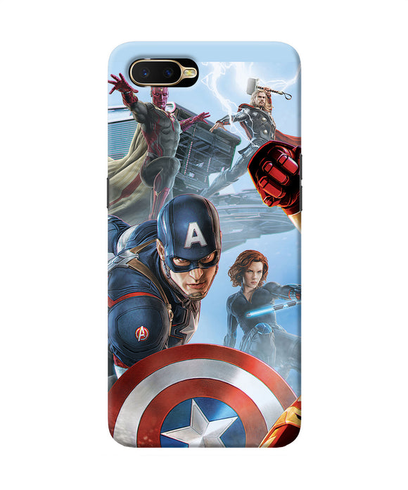 Avengers On The Sky Oppo K1 Back Cover