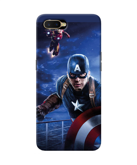 Captain With Ironman Oppo K1 Back Cover