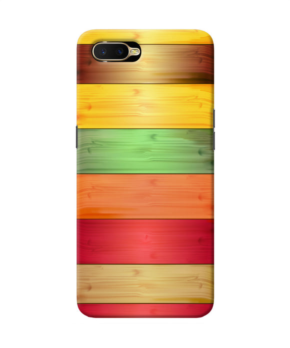 Wooden Colors Oppo K1 Back Cover