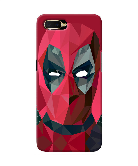 Abstract Deadpool Full Mask Oppo K1 Back Cover