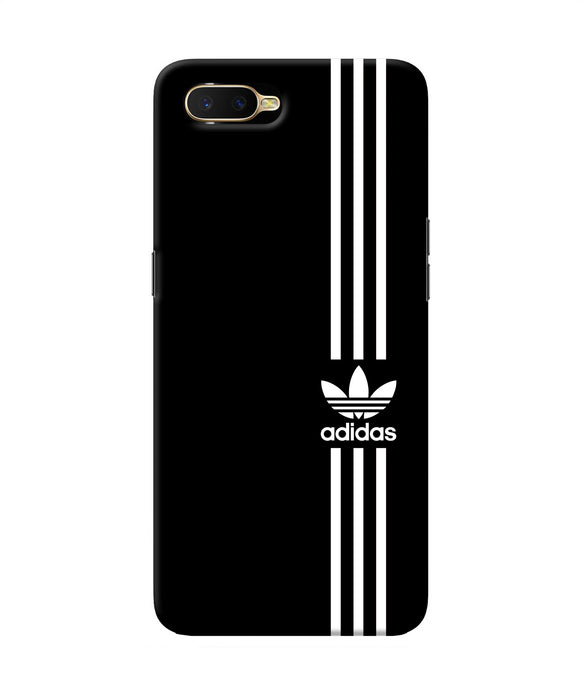 Adidas Strips Logo Oppo K1 Back Cover Case Online at Best Price