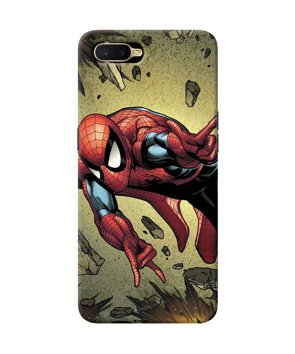 Spiderman On Sky Oppo K1 Back Cover