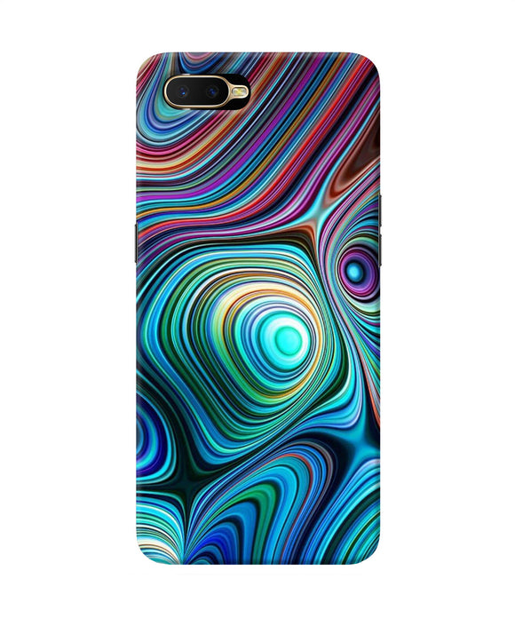 Abstract Coloful Waves Oppo K1 Back Cover