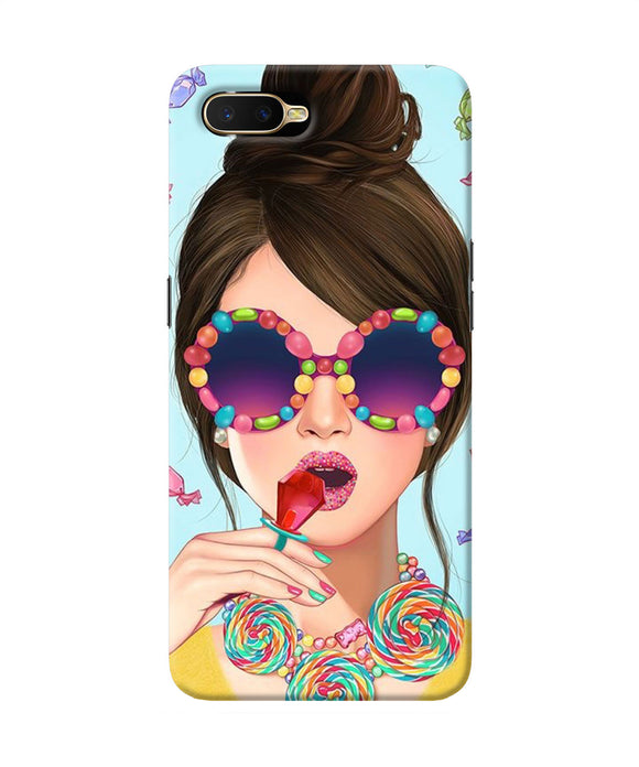 Fashion Girl Oppo K1 Back Cover