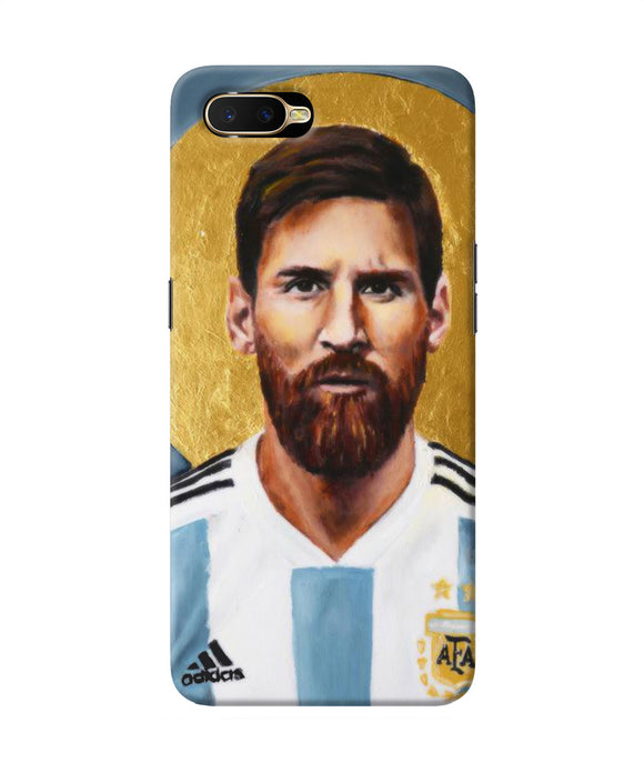 Messi Face Oppo K1 Back Cover