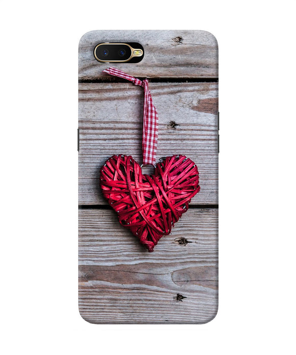 Lace Heart Oppo K1 Back Cover