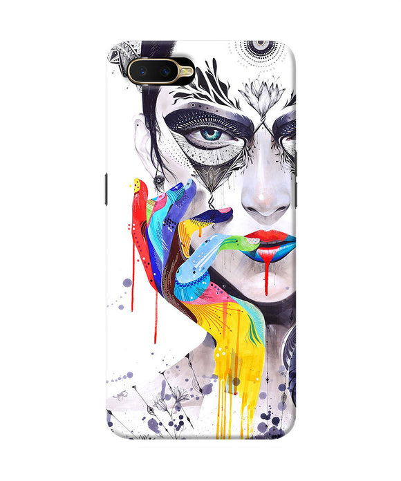 Girl Color Hand Oppo K1 Back Cover