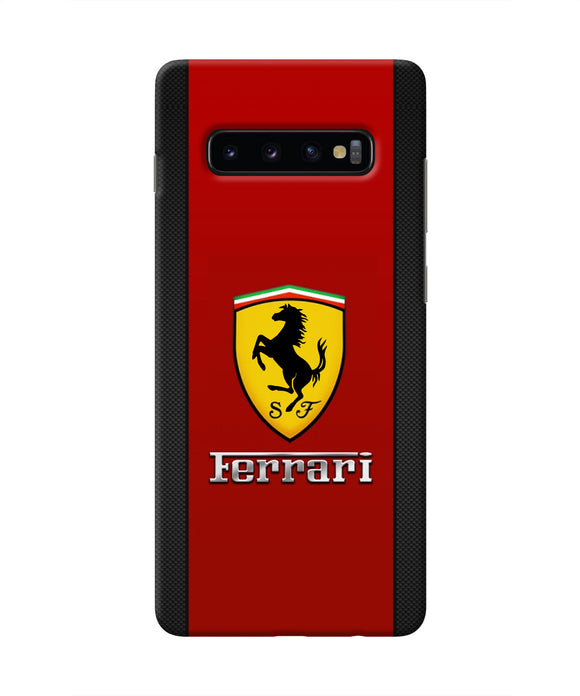 Ferrari Abstract Red Samsung S10 Plus Real 4D Back Cover