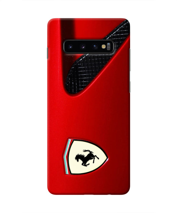 Ferrari Hood Samsung S10 Plus Real 4D Back Cover