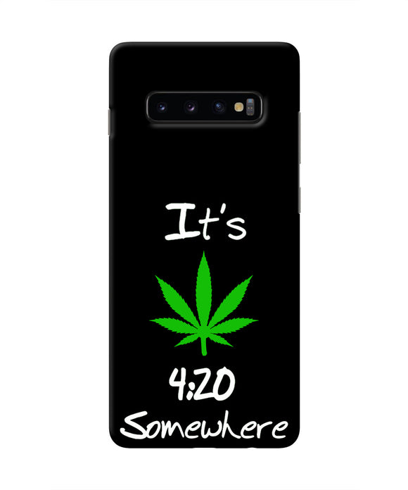 Weed Quote Samsung S10 Plus Real 4D Back Cover