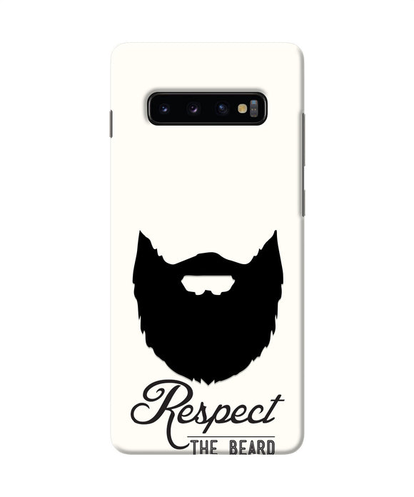 Respect the Beard Samsung S10 Plus Real 4D Back Cover