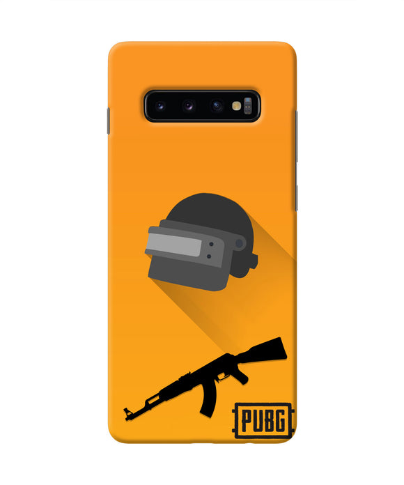 PUBG Helmet and Gun Samsung S10 Plus Real 4D Back Cover