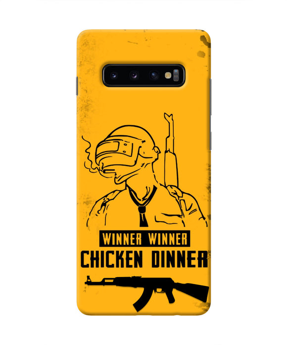 PUBG Chicken Dinner Samsung S10 Plus Real 4D Back Cover