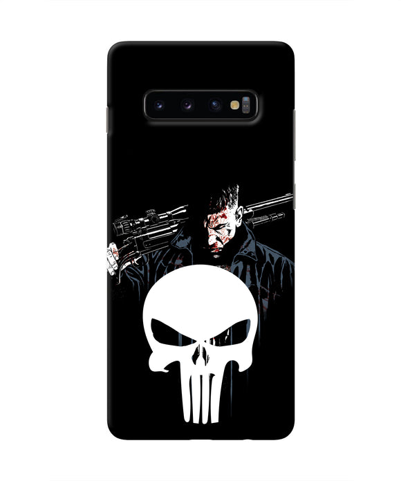Punisher Character Samsung S10 Plus Real 4D Back Cover