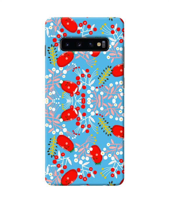 Small Red Animation Pattern Samsung S10 Plus Back Cover