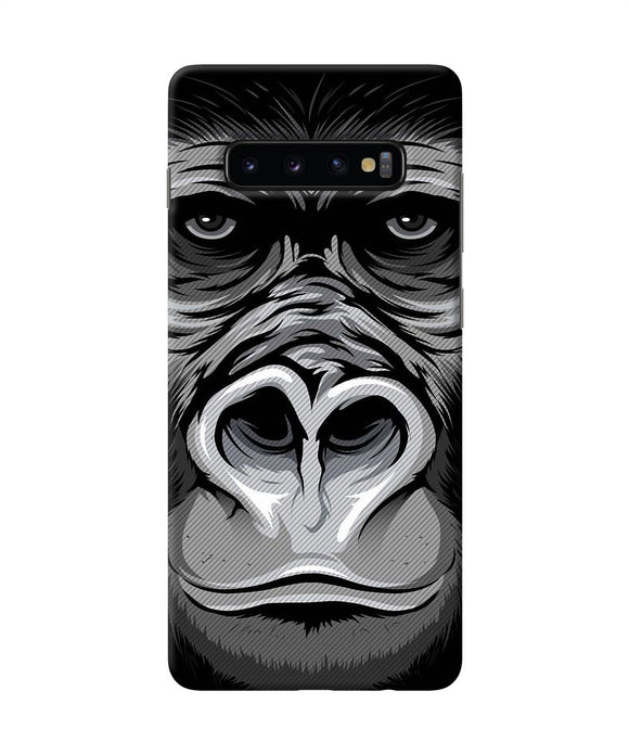 Black Chimpanzee Samsung S10 Plus Back Cover
